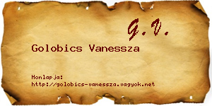 Golobics Vanessza névjegykártya